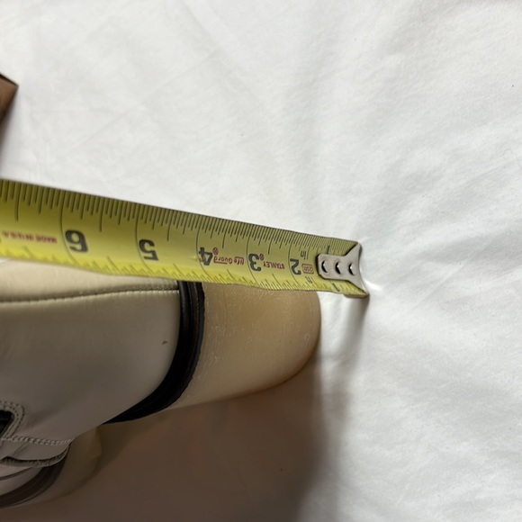 Free people boots James Chelsea chunky white size 8 US heels ankle boots shoes - Picture 9 of 16